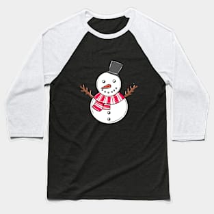 Cheerful snowman Baseball T-Shirt